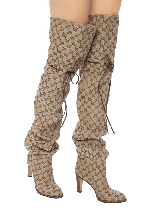 lace-up women gucci boots|thigh high gucci boots.